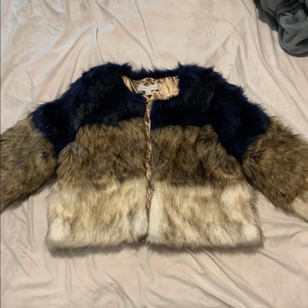 Tri color Faux fur